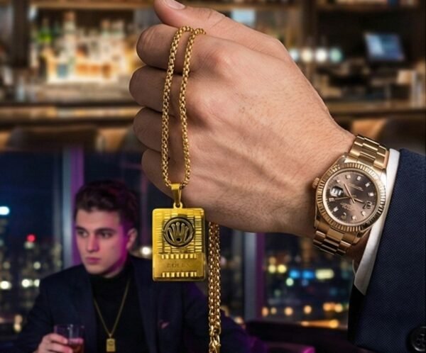 The Royal Ingot & Crown Statement Pendant