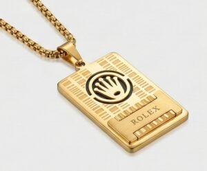 The Royal Ingot & Crown Statement Pendant